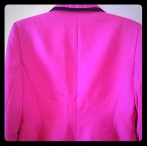 Pink with black accent blazer